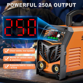 SOARFLY Stick Welder LED display closeup for quick setting checks