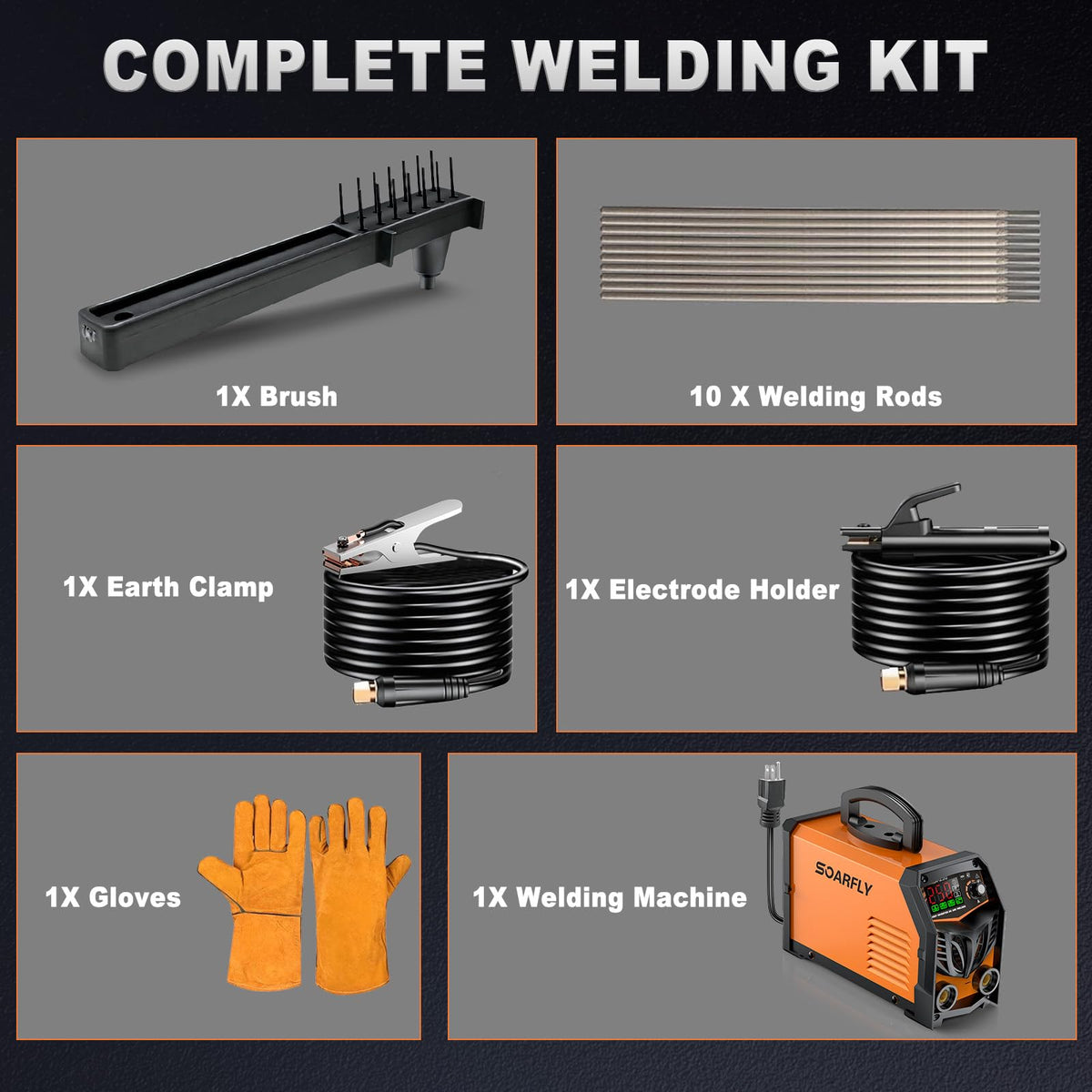 SOARFLY Stick Welder safety protections and cooling system in use