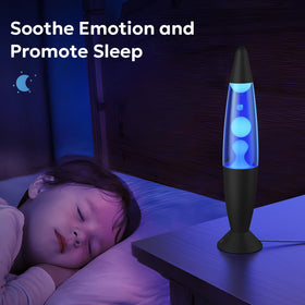 Soarling lamp with black base complements modern decor and lighting.