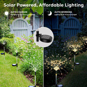 Soarling Solar Fireworks Lights flashing mode adds festive motion to evening gatherings
