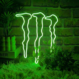 SOCCMIX green energy neon sign wall decor creates vibrant gaming ambiance for streams