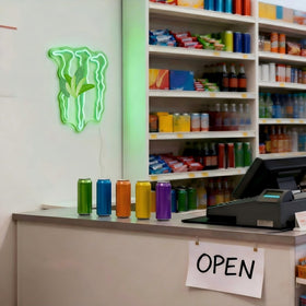SOCCMIX LED neon sign measures 15.75 by 12.8 inches for bold wall impact