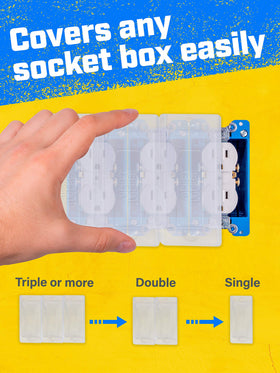 DIY remodeling scene with Socket Blocker in use