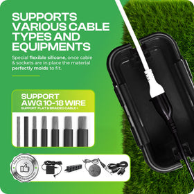 SockitBoX weatherproof design for compact outdoor power needs