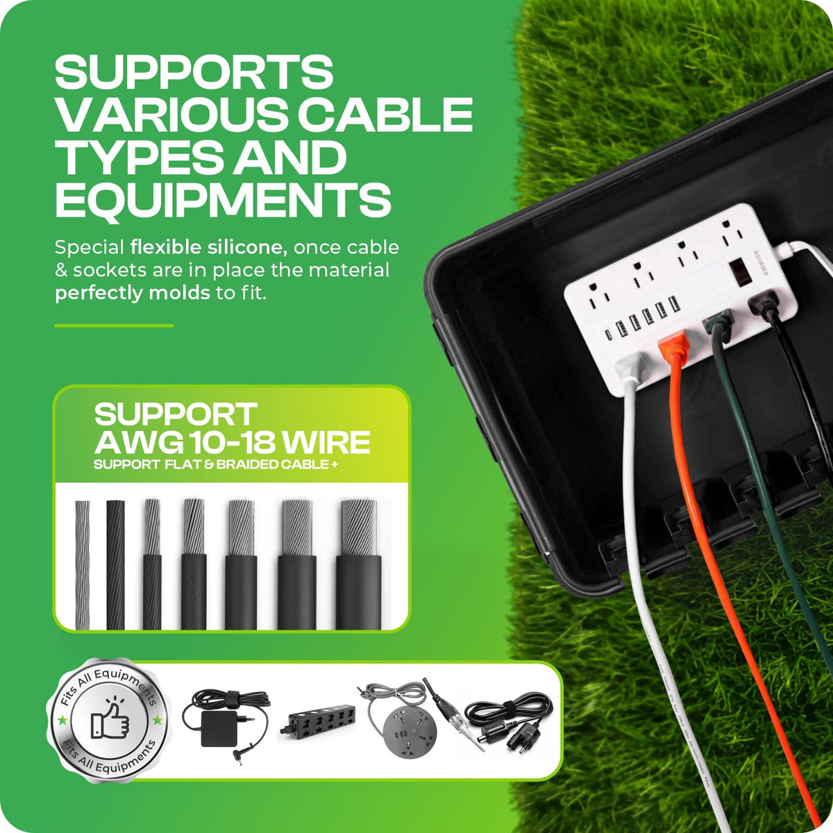 SockitBoX portable design allows quick rearrangement without installation