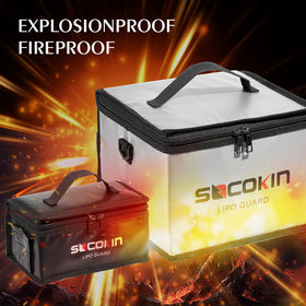 Interior fiberglass lining of Socokin bag withstands heat during storage
