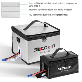 Two pack set of Socokin Lipo Bags for home and travel organization