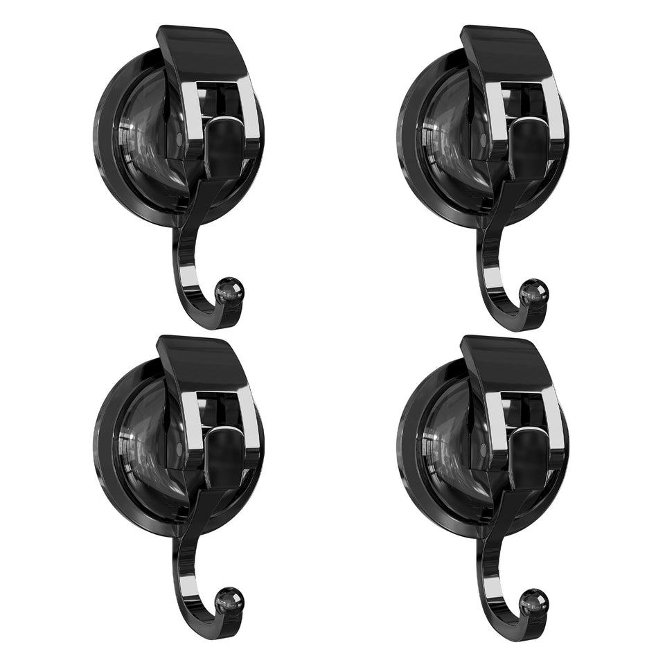 SOCONT heavy-duty suction hook on kitchen tile holds towels securely.