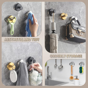 SOCORIA multipurpose suction hook, ideal for towels, coats, and light items.