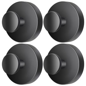 SOCORIA suction hook on bathroom wall showing secure, drill-free mounting for towels.