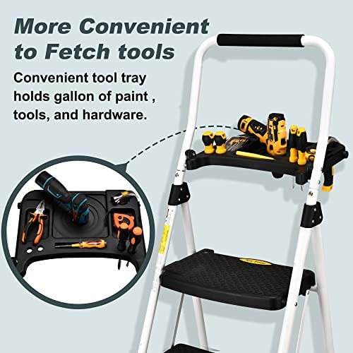 Soctone 4-Step Ladder wide pedals provide stable footing during climbs