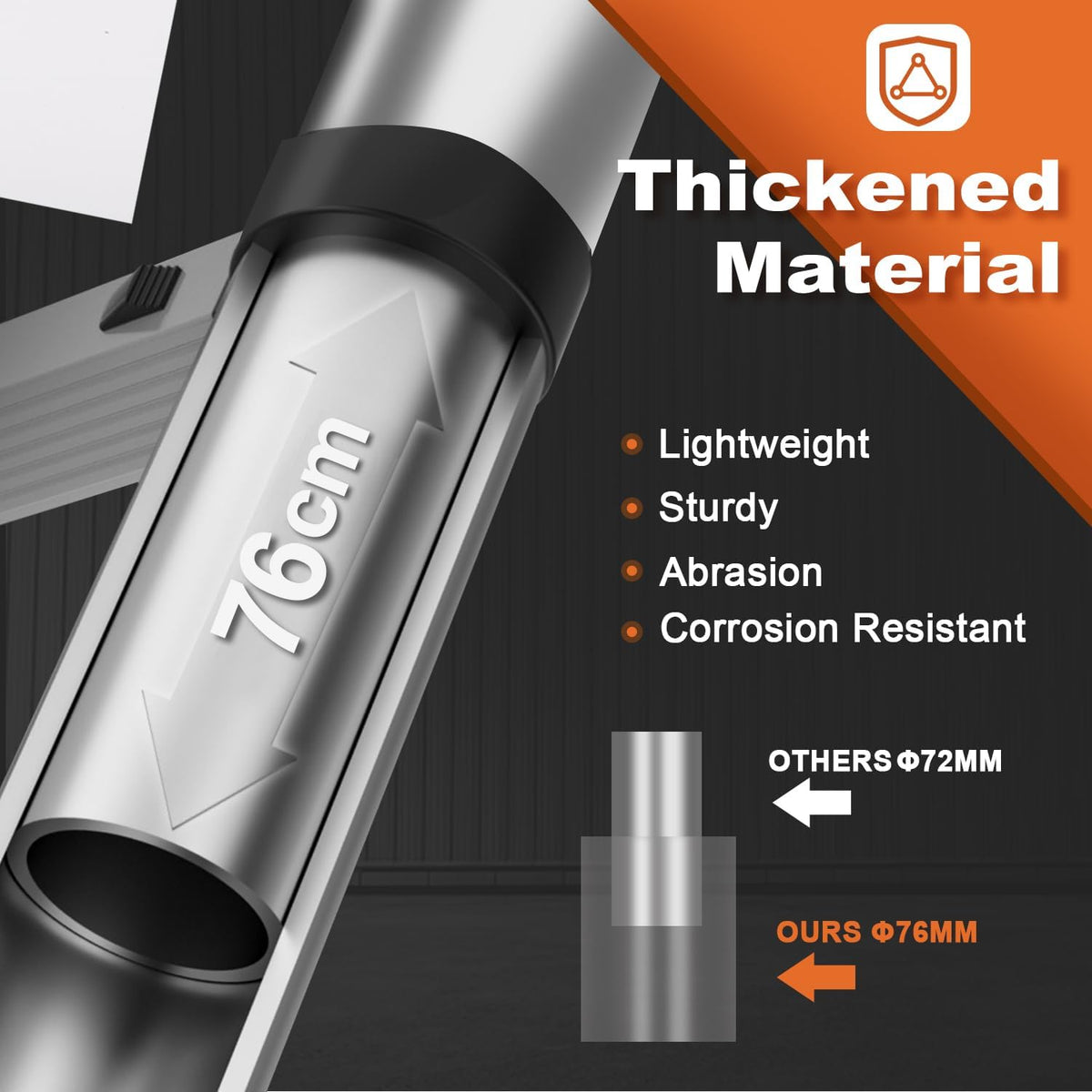 Soctone ladder supports up to 330 pounds for versatile tasks
