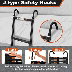 Soctone ladder hooks enable versatile mounting for roof and RV projects.