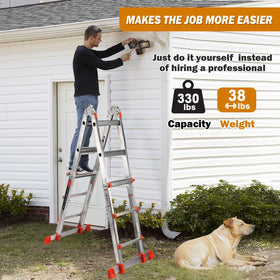 Soctone ladder suitable for indoor maintenance and outdoor projects.