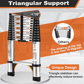 Soctone ladder safety locking pins securing sections for safe retraction