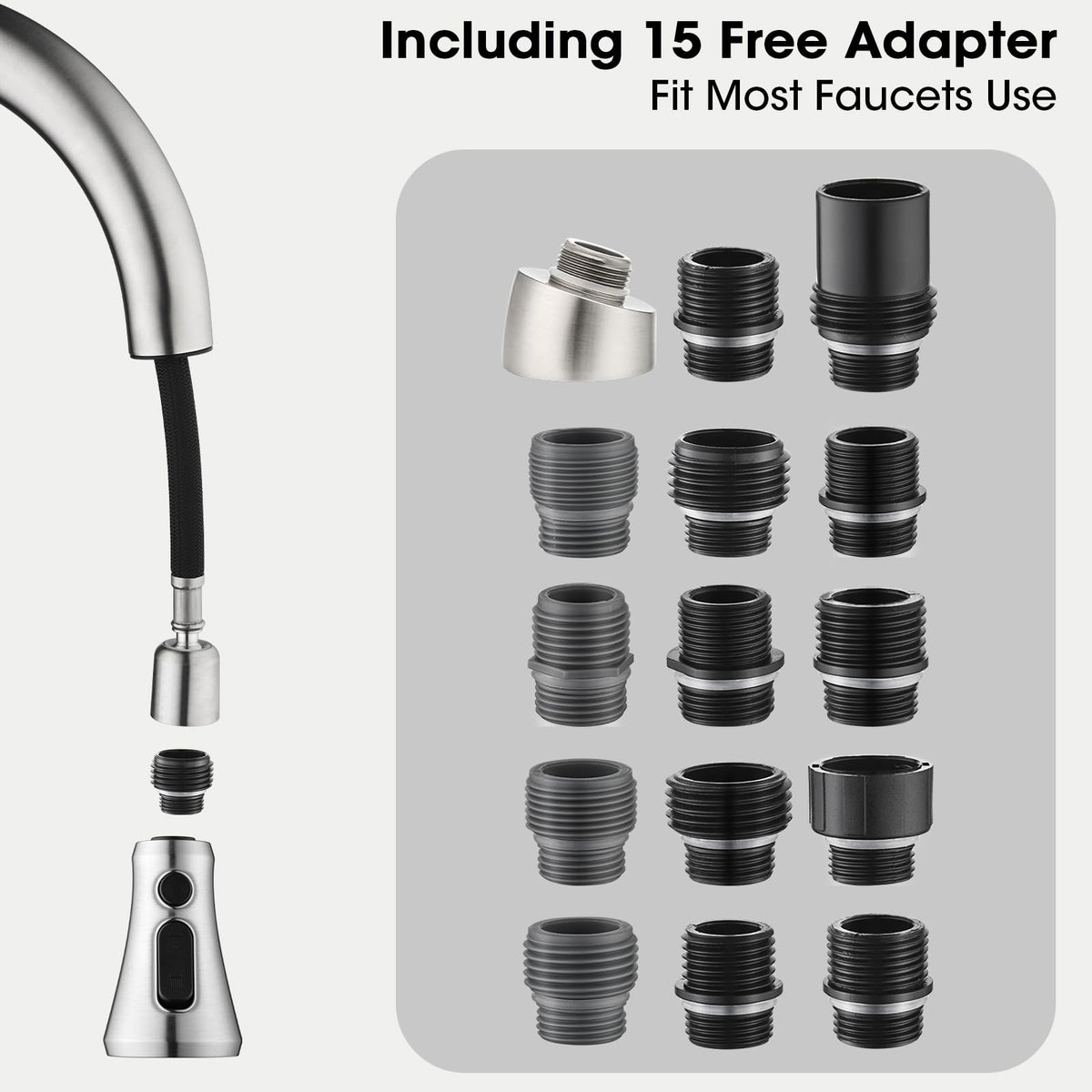 SOEBIZ aerator removal tool enables quick faucet maintenance.