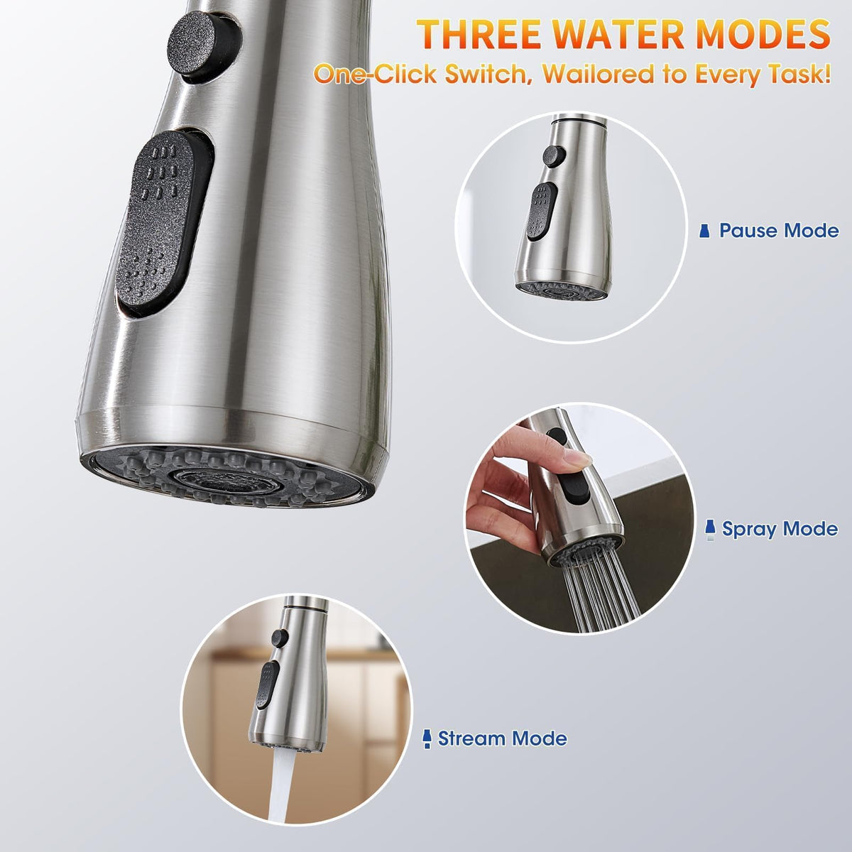 SOEBIZ SUS304 stainless steel faucet for durable, long-lasting use