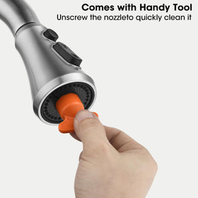 SOEBIZ silicone nozzle is easy to clean for smooth water flow.