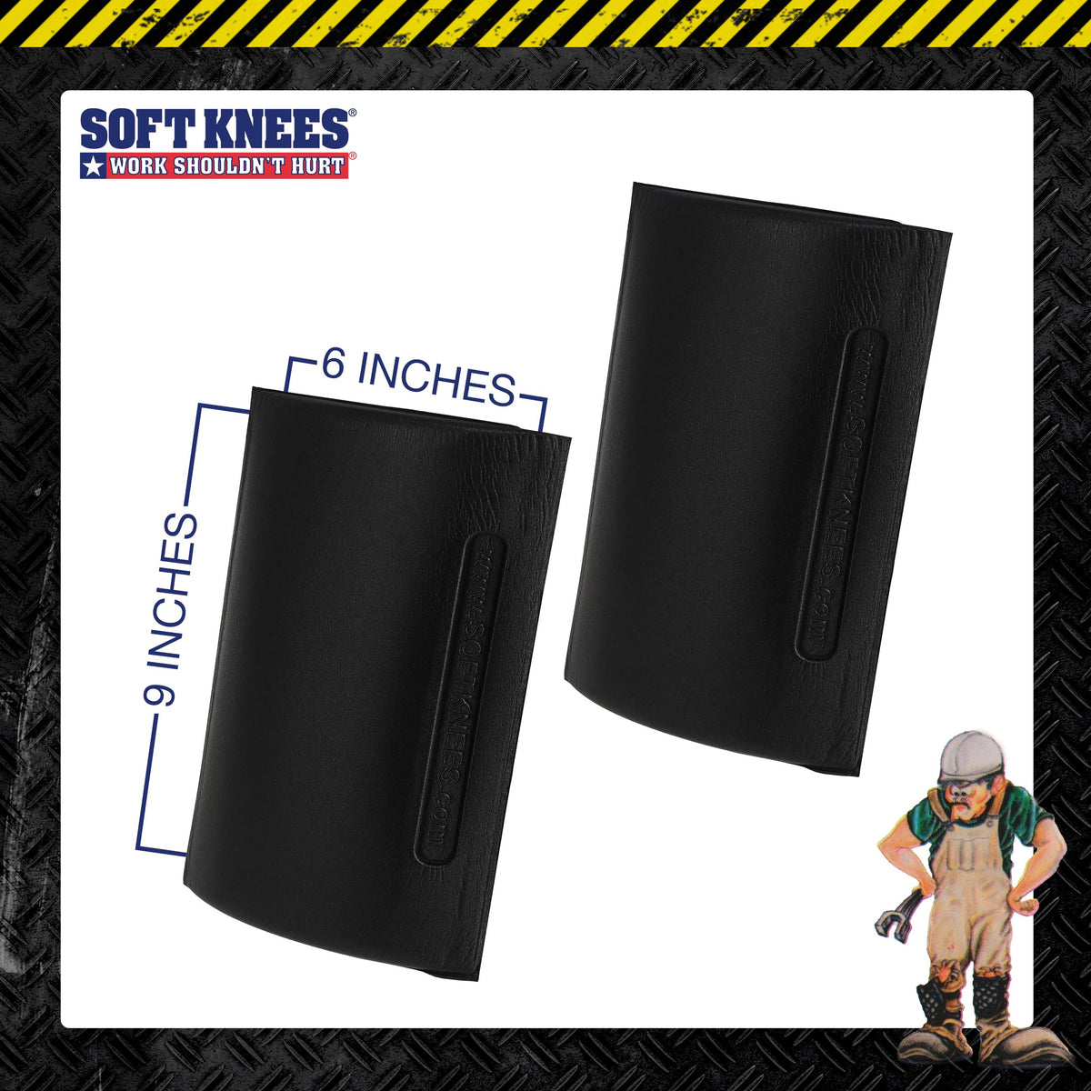 Soft Knees double knee slot keeps inserts secure without straps.