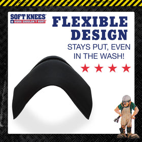 Soft Knees hypoallergenic material provides durable, skin-friendly knee protection.