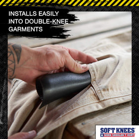 Soft Knees knee pads insulate against cold floors for comfort.