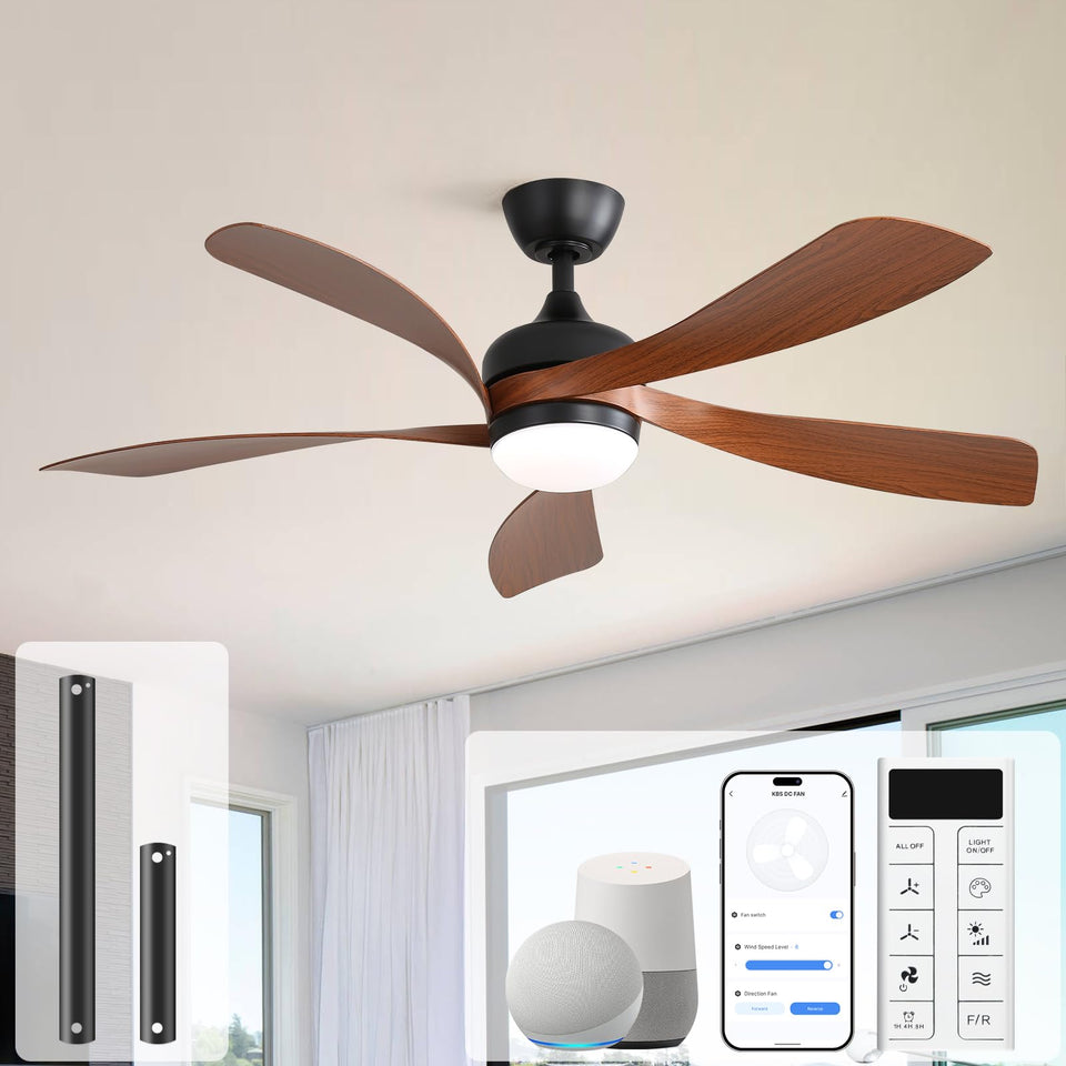 Sofucor 52-inch smart ceiling fan with remote for easy control