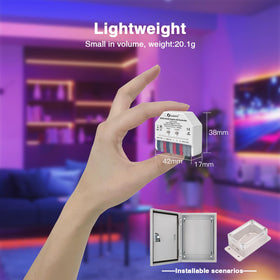 Compact design and simple wiring for quick DIY projects.