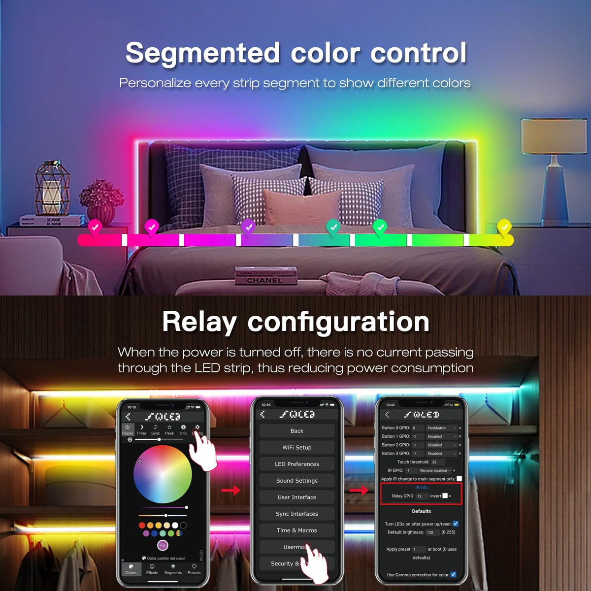 Sogledwow Dynamic modes showcase vibrant color transitions