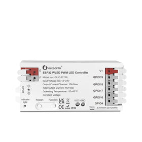 Sogledwow GLEDOPTO ESP32 PWM WLED controller front view for fast wireless lighting control.