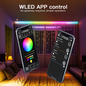 Sogledwow GLEDOPTO ESP32 WLED controller microphone setup shows sound-reactive capability