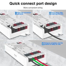 Sogledwow onboard MOSFET relay controls output power