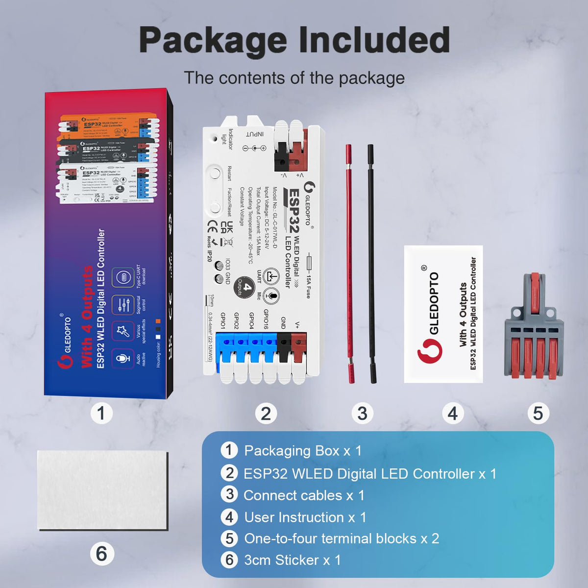 Sogledwow Wago ports simplify wiring for quick setups.