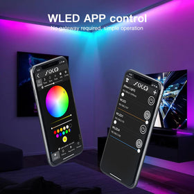 Sogledwow ESP32 WLED control via WiFi for smartphone convenience.