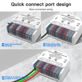 WiFi remote control to manage lighting from anywhere with the WLED app.