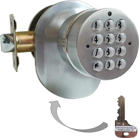 SoHoMiLL LED keypad illumination helps locate codes in the dark.