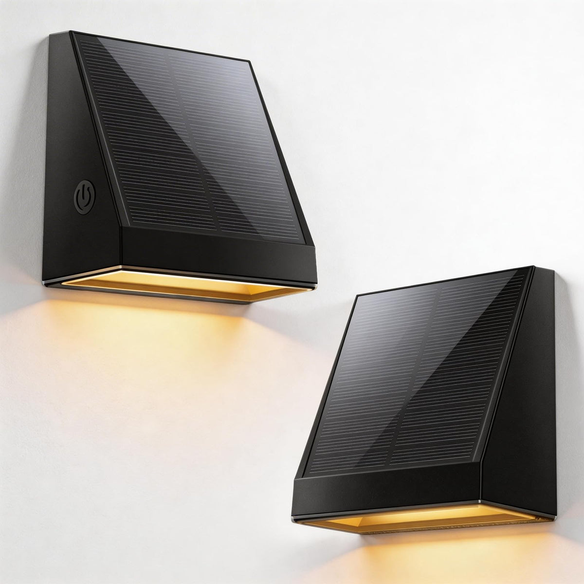 Soiarllt solar wall light front view provides welcoming outdoor brightness for entryways.