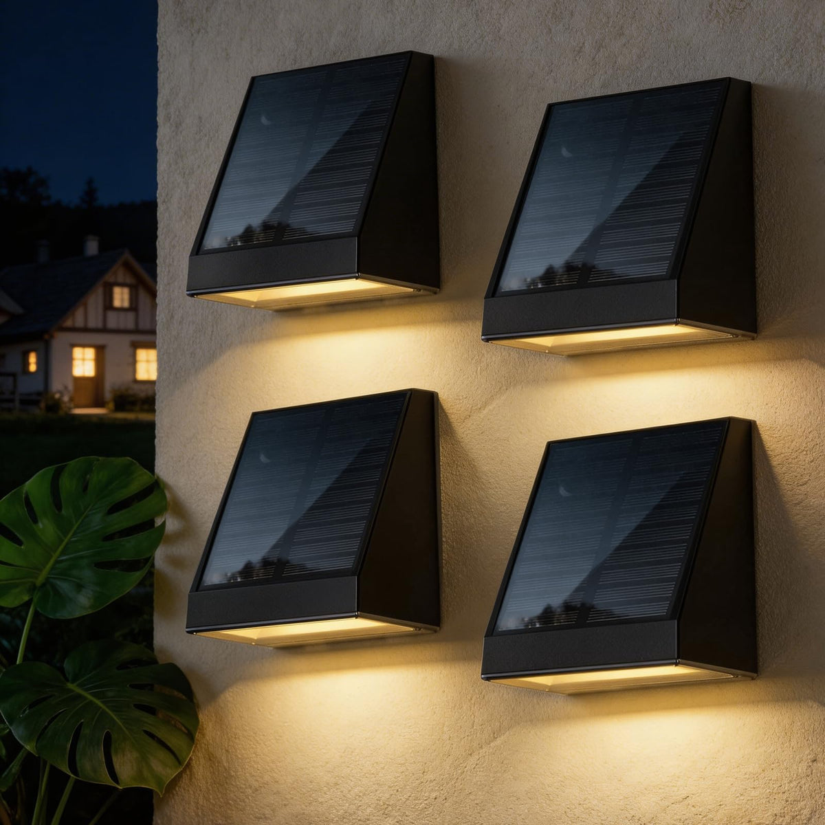 Soiarllt solar wall light outdoor illuminates patios with energy-efficient brightness.