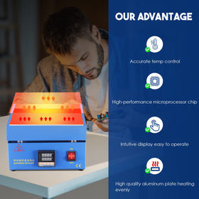 Soiiw soldering hot plate cooling holes facilitate stable temperatures during use.