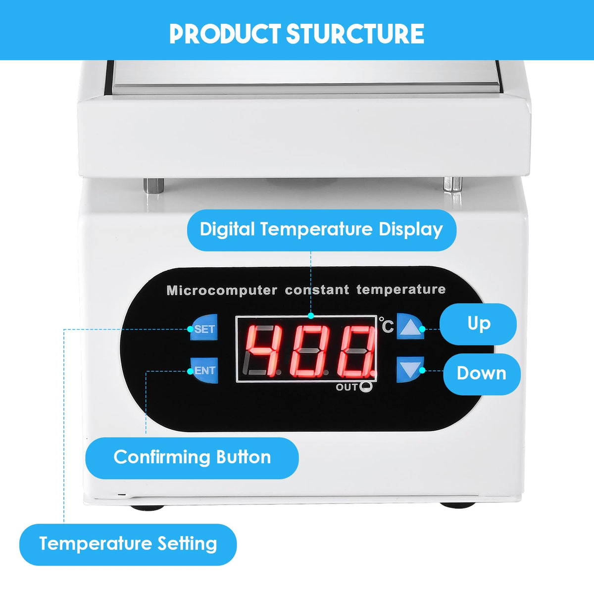 Soiiw LED microcomputer control panel ensures stable temperature for soldering