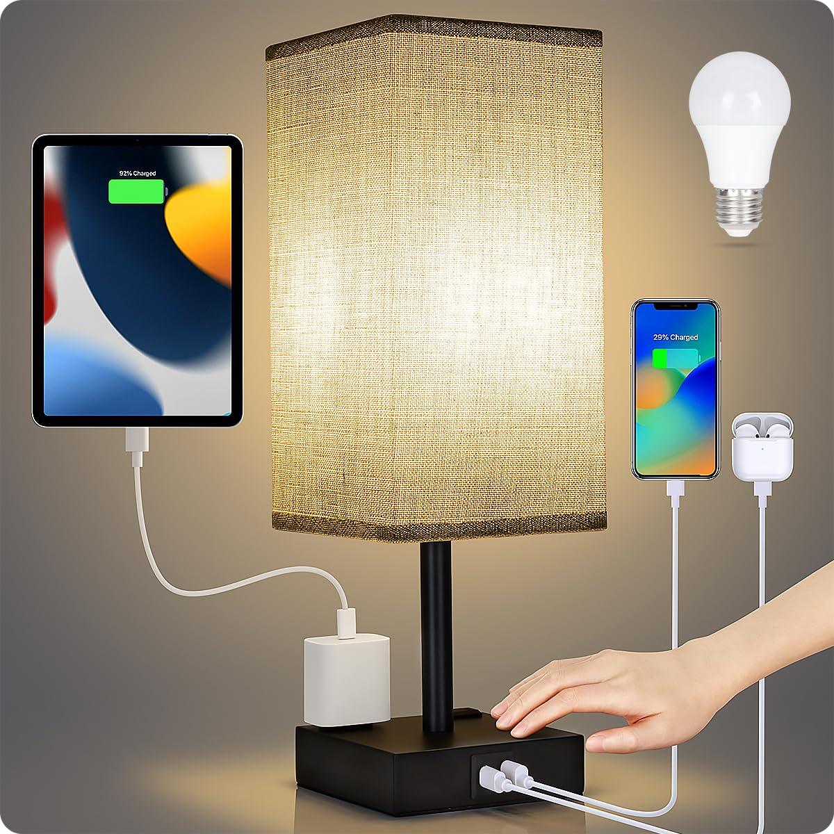 Soilsiu lamp creates a calm nighttime atmosphere with diffused light.