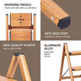 Soladder woodgrain design complements home decor while using as a helper