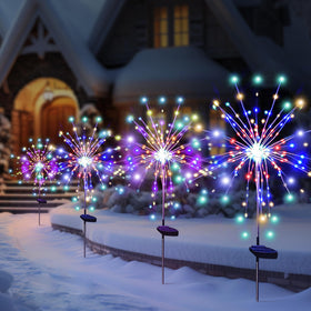 SolarEra waterproof outdoor solar lights provide weatherproof illumination for patios and walkways.