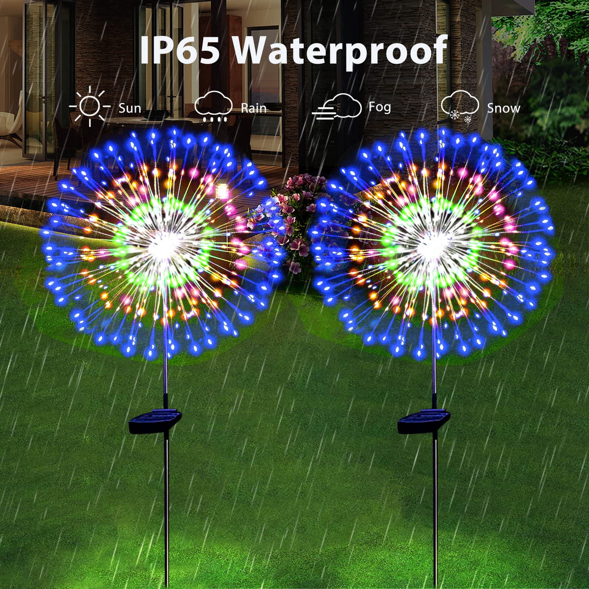 SolarEra DIY firework lights let you shape pathways and borders.