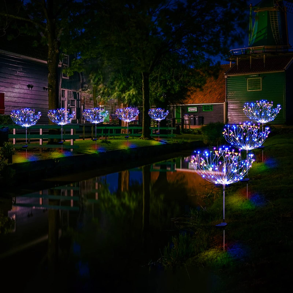 SolarEra Lights create night ambience for gardens, patios, and walkways