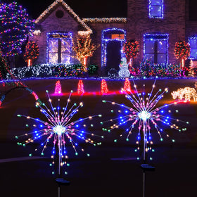 SolarEra Garden Lights along pathways provide bright night illumination