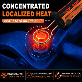 Solary 1200W induction heater in action for fast heating