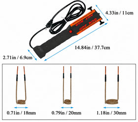 Solary 1200W induction heater delivers fast efficient heating for metal parts