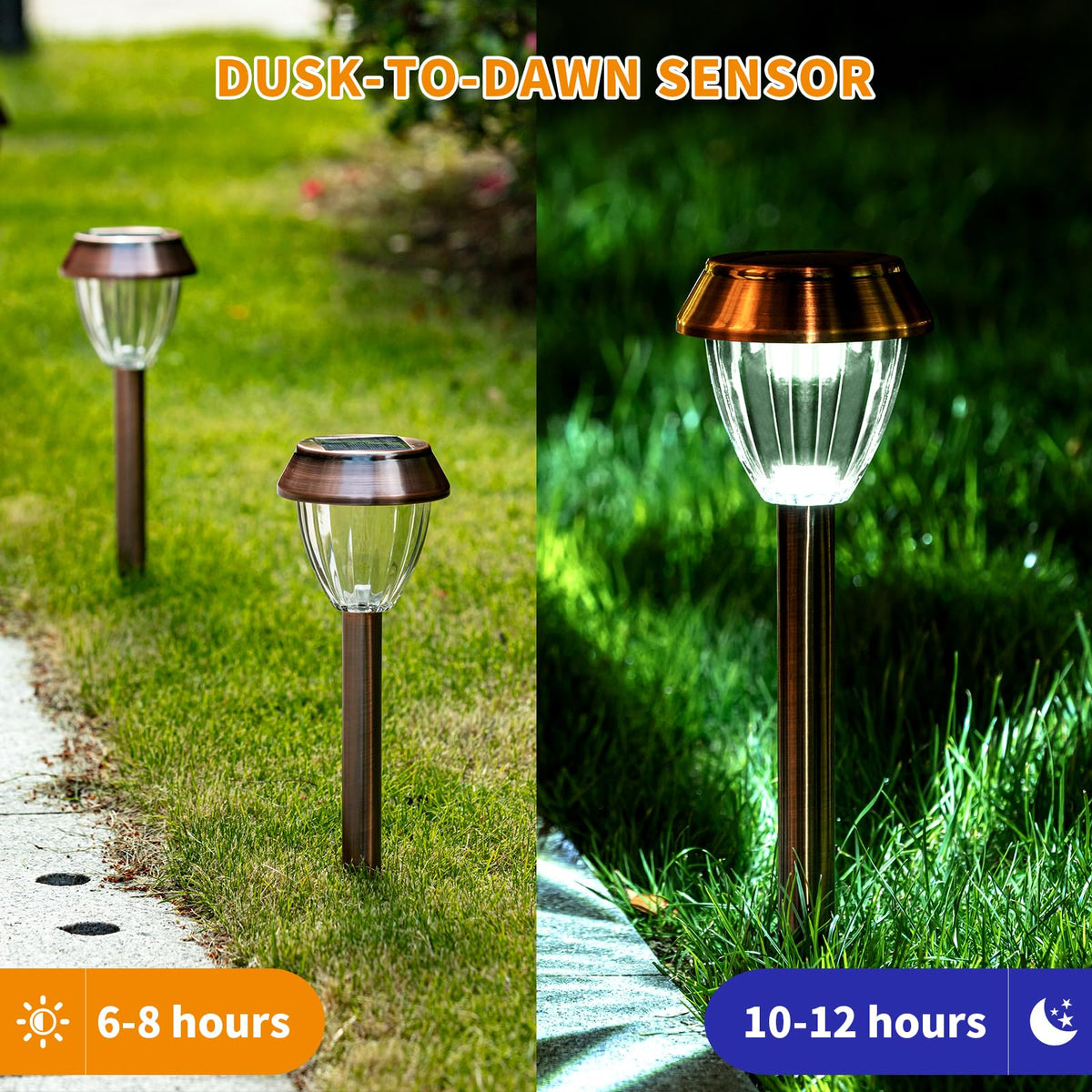 SOLATINO IP44 waterproof lights withstand rain and snow for year-round use.