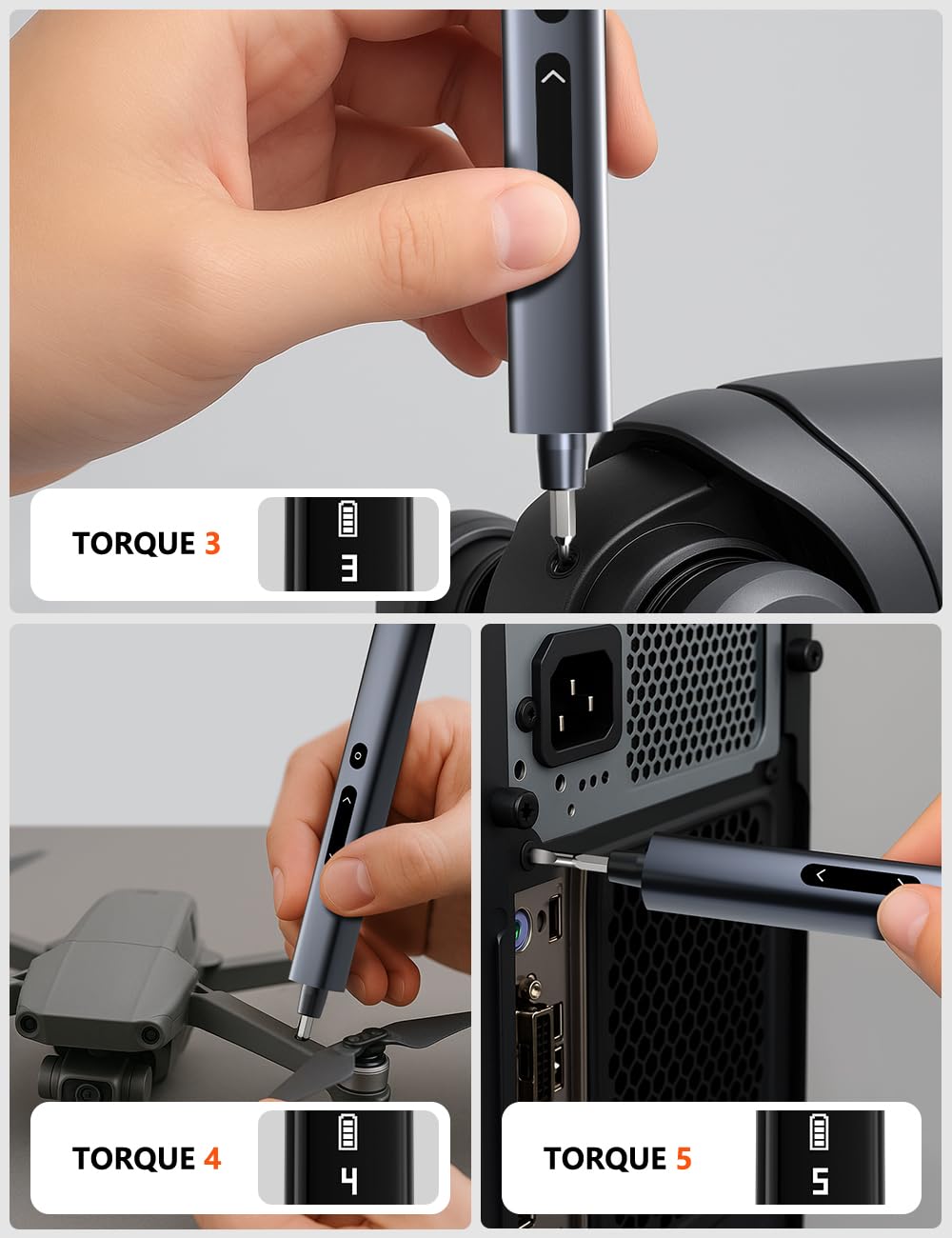 Soleilwear compact ergonomic handle reduces fatigue during use