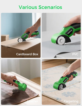 Soleilwear cutting range handles cardboard plastic and leather